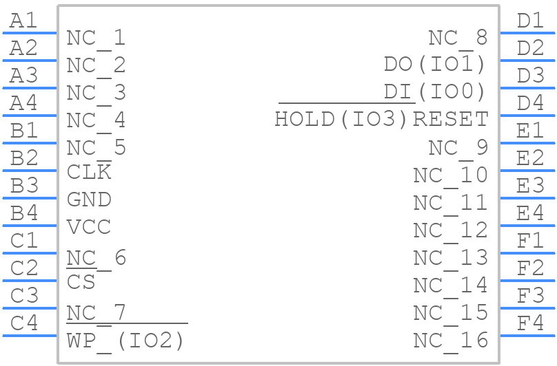 W25Q256FVCIG - Winbond - PCB symbol