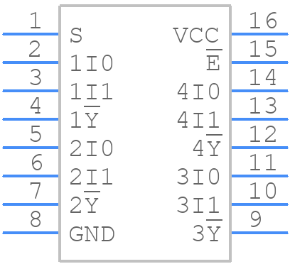 74HC158D,652 - Nexperia - PCB symbol