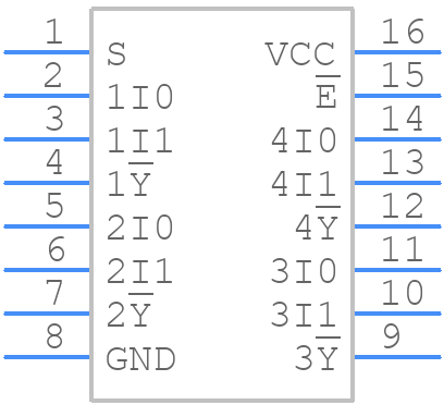 74HC158D,653 - Nexperia - PCB symbol