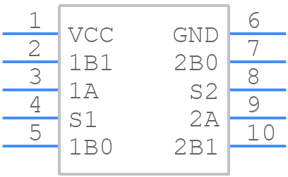 FSA2259UMX - onsemi - PCB symbol