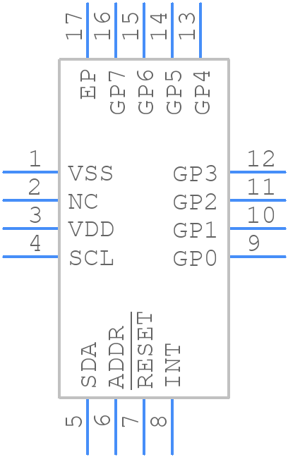 MCP23009T-E/MG - Microchip - PCB symbol