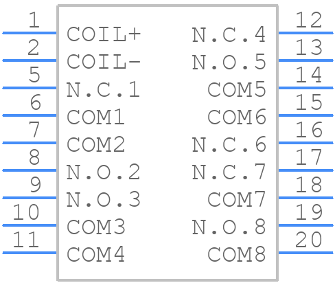SF4D-DC5V - Panasonic - PCB symbol