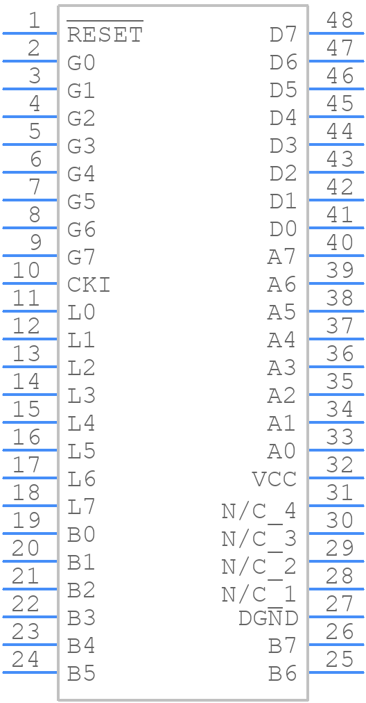 COP8SBE9IMT9 - Texas Instruments - PCB symbol