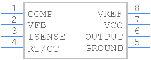 UC2845D8TR - Texas Instruments - PCB symbol