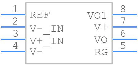 INA145UAE4 - Texas Instruments - PCB symbol