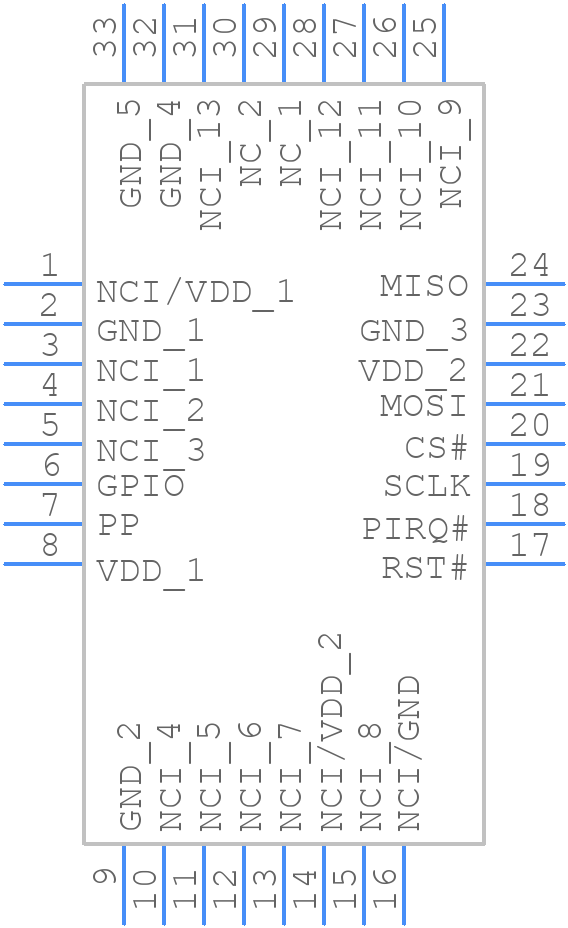 SLB9670XQ20FW740XUMA1 - Infineon - PCB symbol