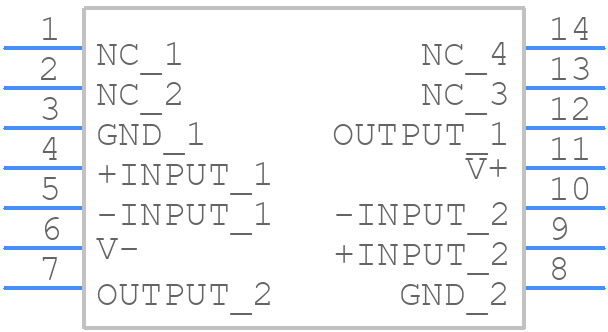 LM319AMX - Texas Instruments - PCB symbol