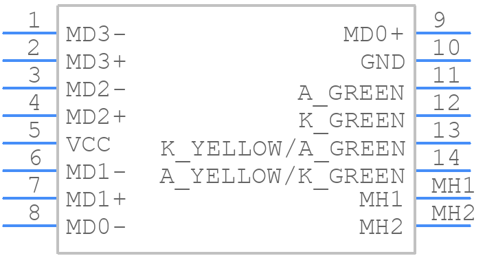 93628-3725 - Molex - PCB symbol