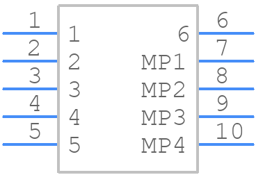 0527450696 - Molex - PCB symbol