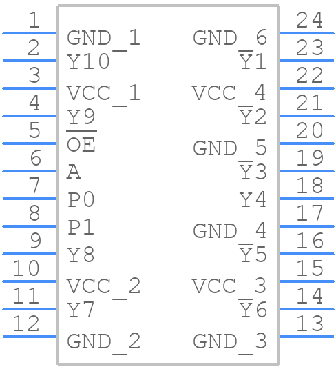 CDC351DBR - Texas Instruments - PCB symbol