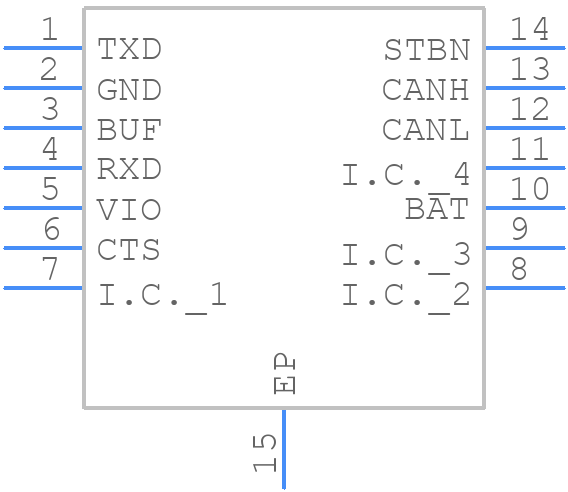 UJA1161TK,118 - NXP - PCB symbol