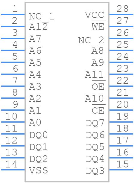 STK11C68-SF45 - Infineon - PCB symbol