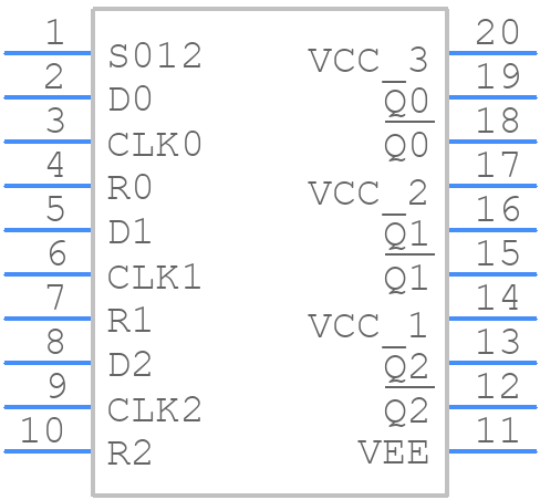 MC100EL30DW - onsemi - PCB symbol