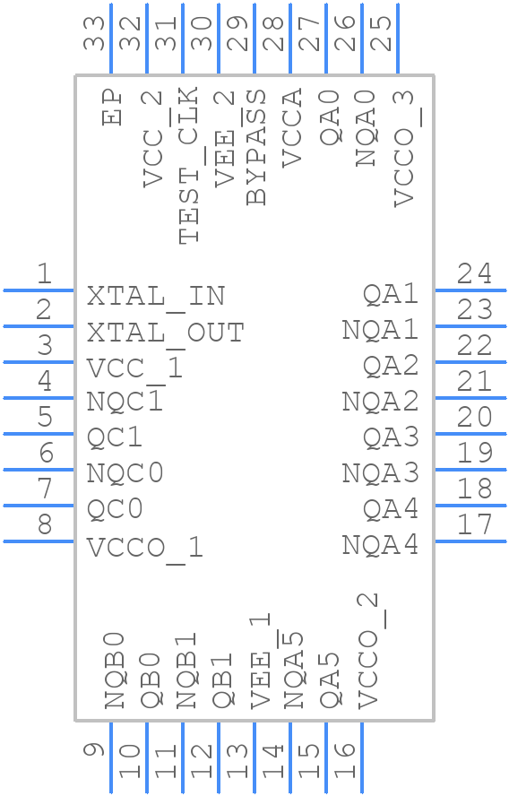 843156AKLF - Renesas Electronics - PCB symbol