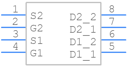 AO4801A - Alpha & Omega Semiconductors - PCB symbol