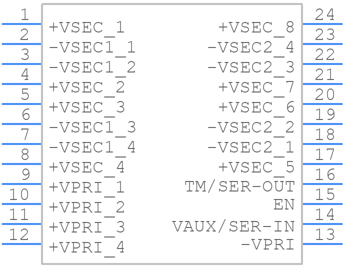 BCM6123TD1E13A3T00 - VICOR - PCB symbol