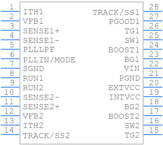 LTC3826IG-1#PBF - Analog Devices - PCB symbol