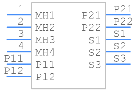 1982295-6 - TE Connectivity - PCB symbol
