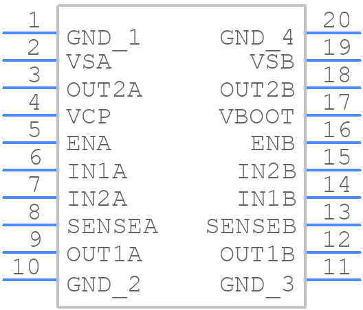 L6225PDTR - STMicroelectronics - PCB symbol