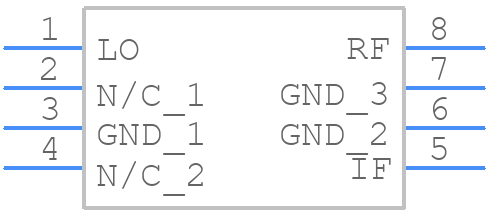 HMC400MS8E - Analog Devices - PCB symbol