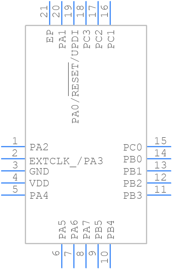 ATTINY406-MNR - Microchip - PCB symbol
