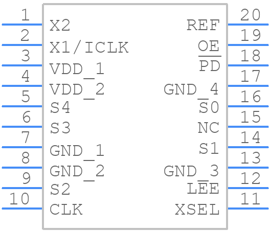 MK1714-02RLF - Renesas Electronics - PCB symbol