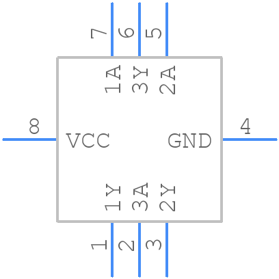 NC7NZ04L8X - onsemi - PCB symbol