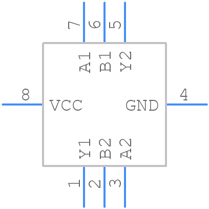 NC7WZ08L8X - onsemi - PCB symbol