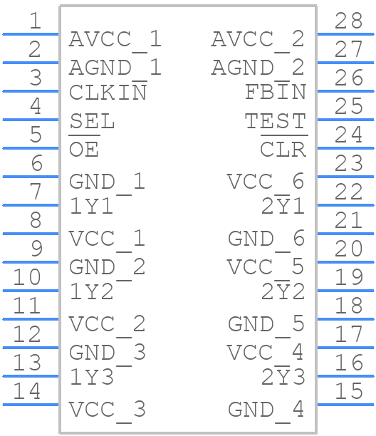 CDC536DBRG4 - Texas Instruments - PCB symbol