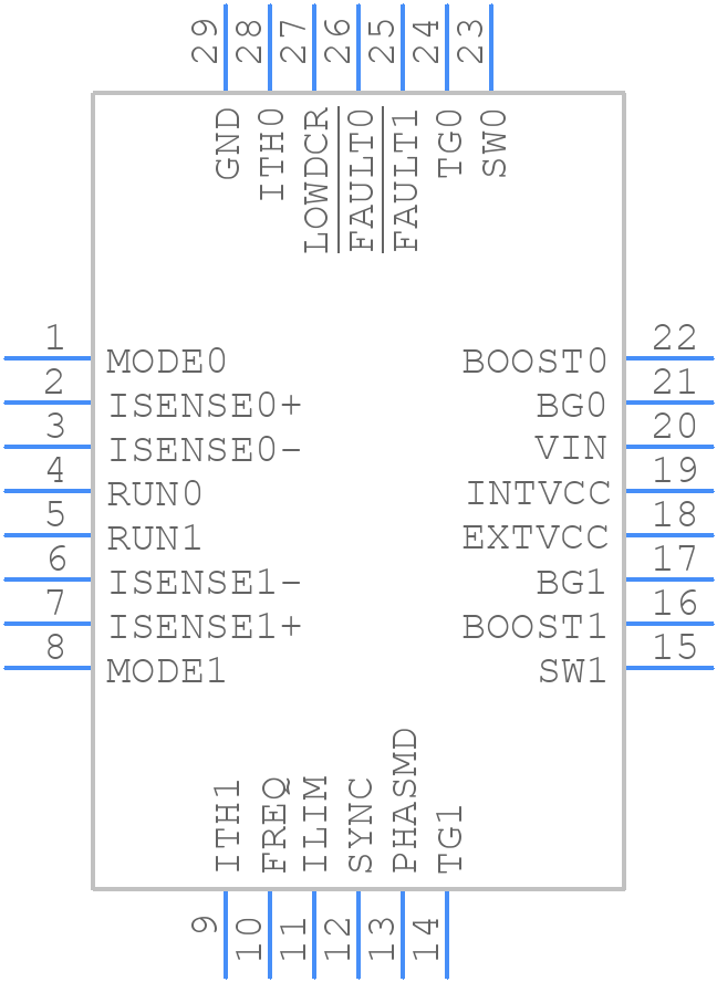 LTC3874EUFD#PBF - Analog Devices - PCB symbol