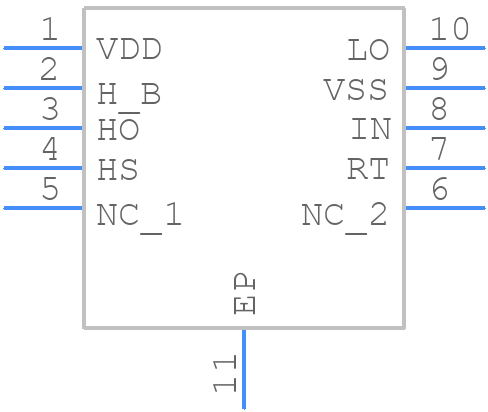 LM5104SDX/NOPB - Texas Instruments - PCB symbol