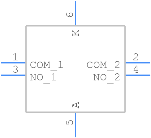 ILS TA250 60 - C & K COMPONENTS - PCB symbol