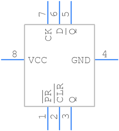 NC7SV74L8X - onsemi - PCB symbol
