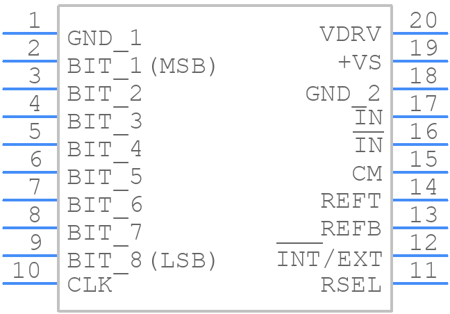 ADS831EG4 - Texas Instruments - PCB symbol