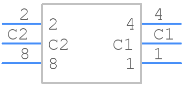 PT65306L254 - Apem - PCB symbol