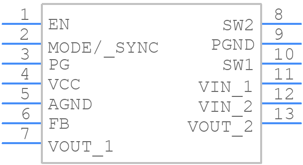 MPQ28164GD-P - Monolithic Power Systems (MPS) - PCB symbol