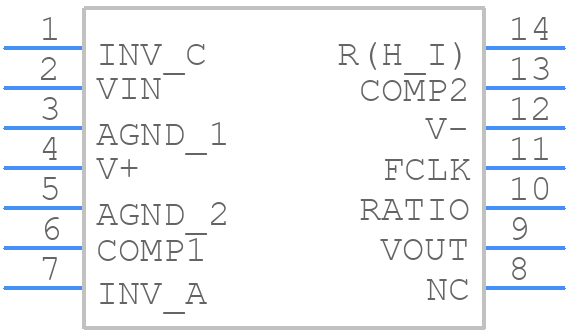 LTC1064-4CN#PBF - Analog Devices - PCB symbol