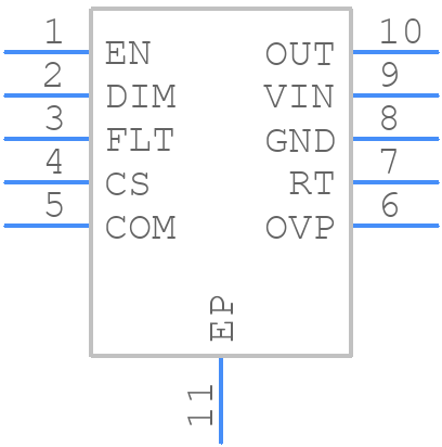 TS19501CB10H RBG - Taiwan Semiconductor - PCB symbol