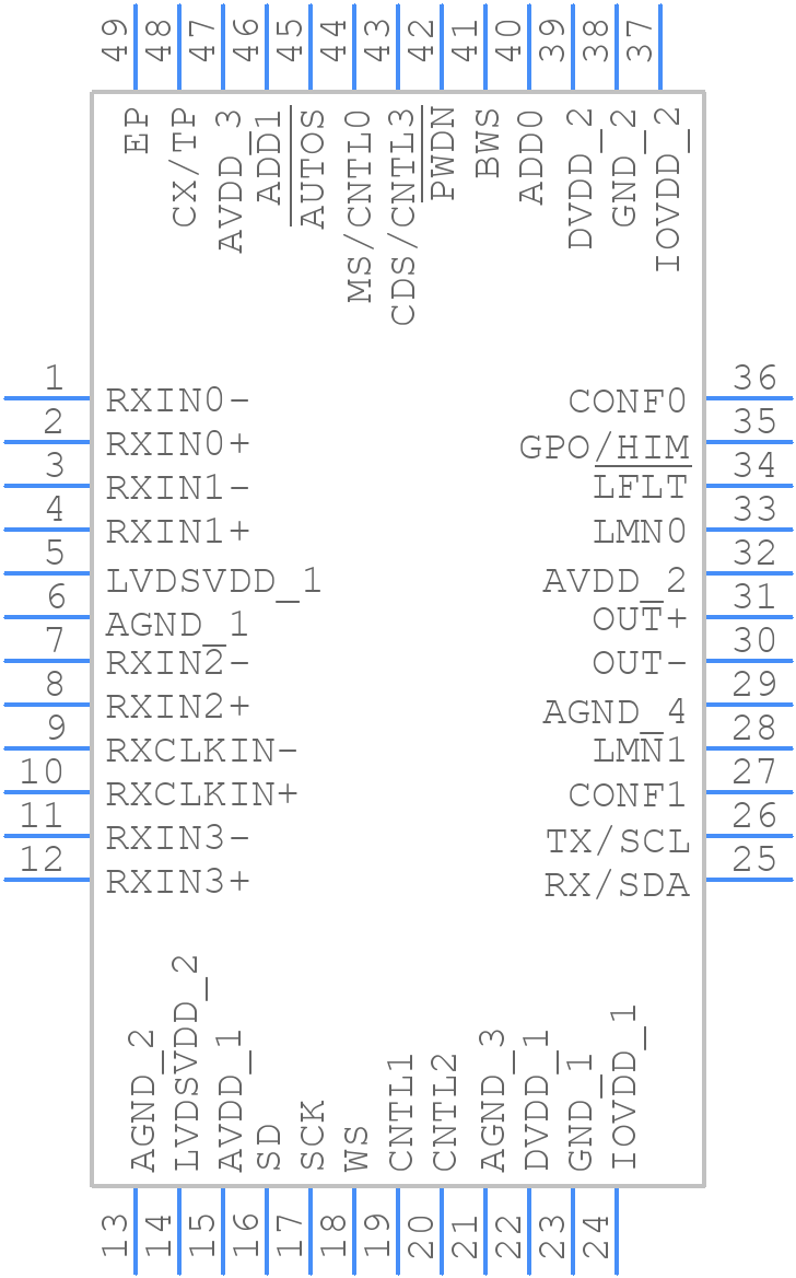 MAX9277GTM+T - Analog Devices - PCB symbol