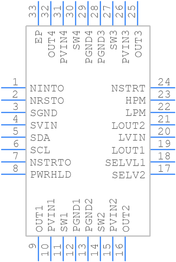MCP16502TAE-E/S8B - Microchip - PCB symbol