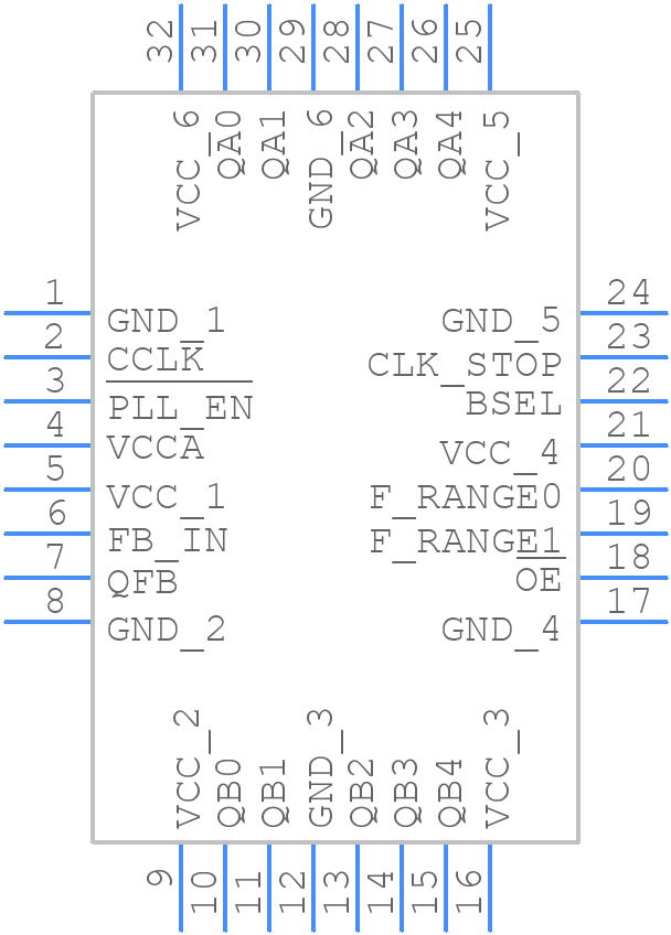 MPC9608AC - Renesas Electronics - PCB symbol