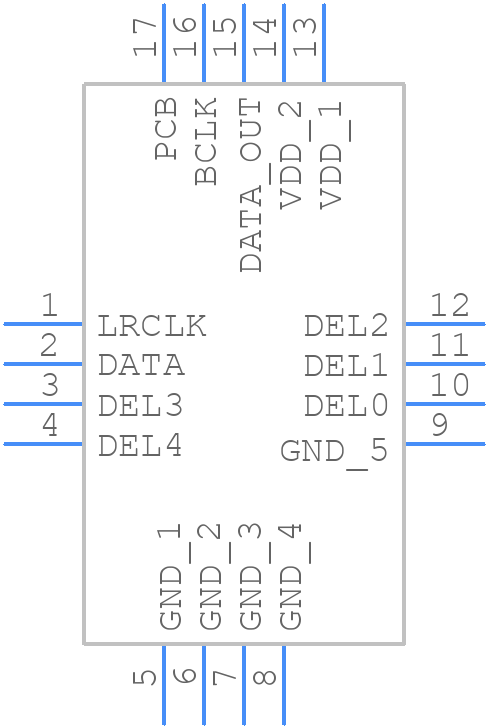 TPA5052RSAT - Texas Instruments - PCB symbol
