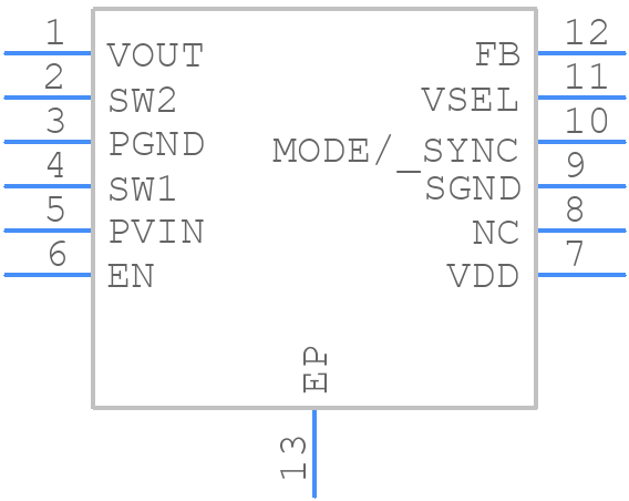 LM3668SD-3.3 - Texas Instruments - PCB symbol