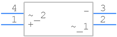 1W04M B0 - Taiwan Semiconductor - PCB symbol