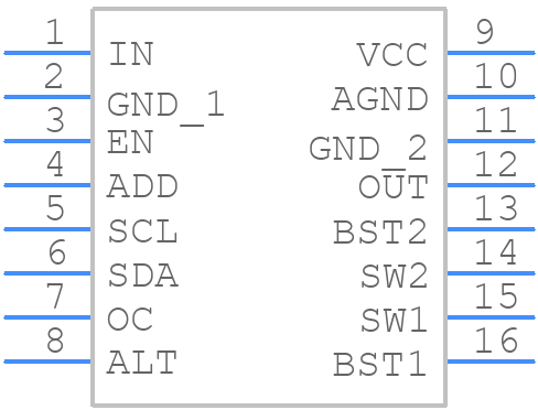 MP8859GQ-0000-Z - Monolithic Power Systems (MPS) - PCB symbol