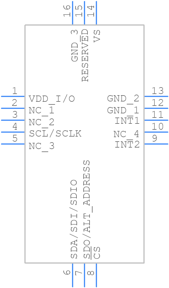ADXL344ACCZ-RL - Analog Devices - PCB symbol