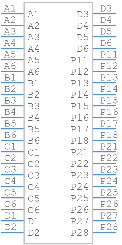 6450540-1 - TE Connectivity - PCB symbol