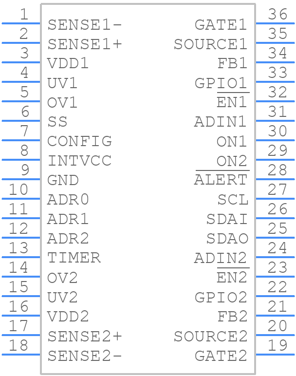 LTC4222IG#PBF - Analog Devices - PCB symbol