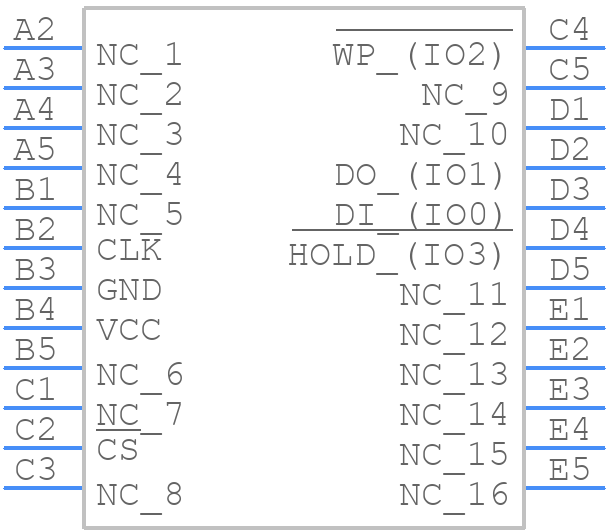 W25M02GVTBIT - Winbond - PCB symbol