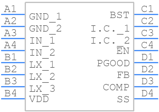 MAX18066EWE+ - Analog Devices - PCB symbol